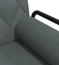 Schlafsofa mit Armlehnen Dunkelgrau Stoff