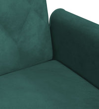 Schlafsofa mit Armlehnen Dunkelgrün Samt