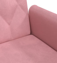 Schlafsofa mit Armlehnen Rosa Samt
