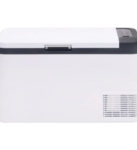 Kühlbox mit Griff und Adapter Schwarz und Weiß 25 L PP & PE