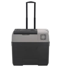 Kühlbox mit Rollen und Adapter Schwarz & Grau 40 L Polypropylen