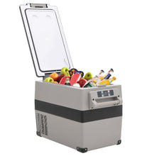 Kühlbox mit Griff und Adapter Schwarz und Grau 55 L PP & PE