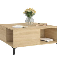 Couchtisch Sonoma-Eiche 80x80x36,5 cm Holzwerkstoff