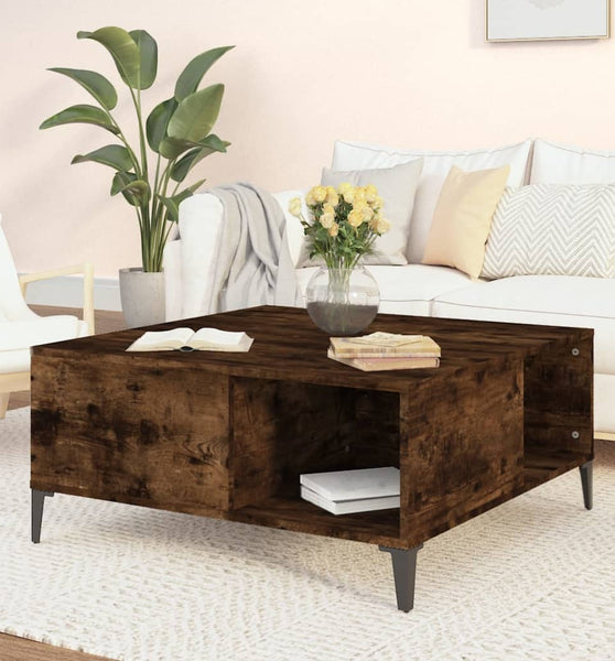 Couchtisch Räuchereiche 80x80x36,5 cm Holzwerkstoff