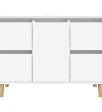 Waschbeckenunterschrank Weiß 80x33x60 cm Holzwerkstoff