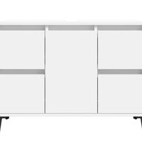 Waschbeckenunterschrank Weiß 80x33x60 cm Holzwerkstoff