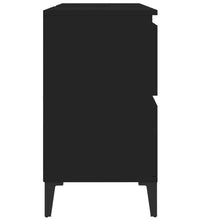 Waschbeckenunterschrank Schwarz 80x33x60 cm Holzwerkstoff