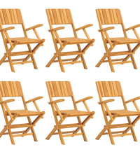 7-tlg. Garten-Essgruppe Massivholz Teak