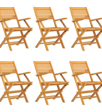 7-tlg. Garten-Essgruppe Massivholz Teak