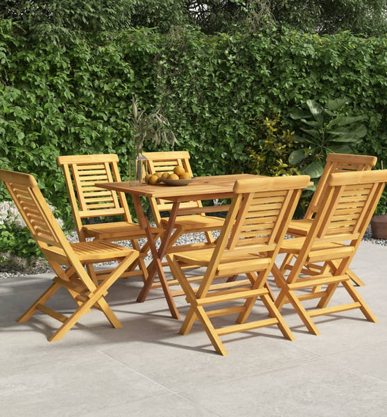 Gartenstühle 6 Stk. Klappbar 47x63x90 cm Massivholz Teak