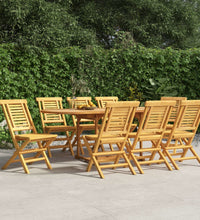 Gartenstühle 8 Stk. Klappbar 47x63x90 cm Massivholz Teak