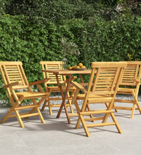 Gartenstühle 4 Stk. Klappbar 56x63x90 cm Massivholz Teak