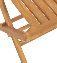 Gartenstühle 4 Stk. Klappbar 47x47x89 cm Massivholz Teak