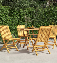 Gartenstühle 4 Stk. Klappbar 47x47x89 cm Massivholz Teak