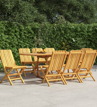 Gartenstühle 8 Stk. Klappbar 47x47x89 cm Massivholz Teak