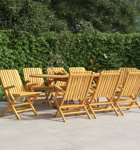 Gartenstühle 8 Stk. Klappbar 61x67x90 cm Massivholz Teak