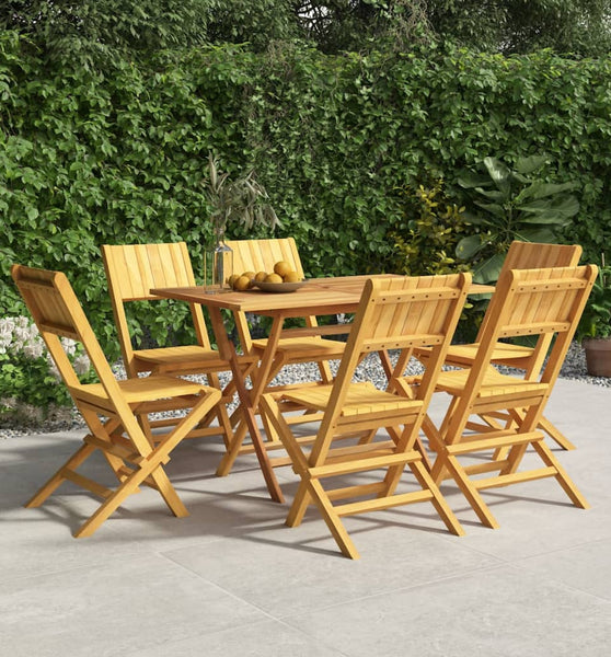 Gartenstühle 6 Stk. Klappbar 47x61x90 cm Massivholz Teak