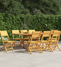 Gartenstühle 8 Stk. Klappbar 47x61x90 cm Massivholz Teak