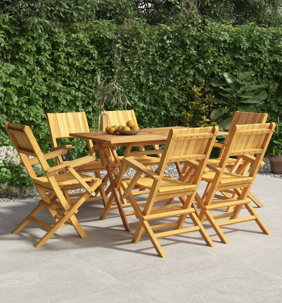 Gartenstühle 6 Stk. Klappbar 55x61x90 cm Massivholz Teak