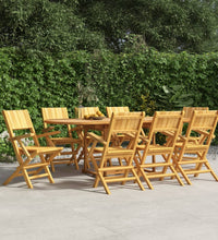 Gartenstühle 8 Stk. Klappbar 55x61x90 cm Massivholz Teak