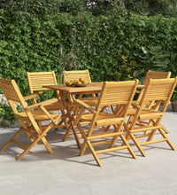 Gartenstühle 6 Stk. Klappbar 55x62x90 cm Massivholz Teak