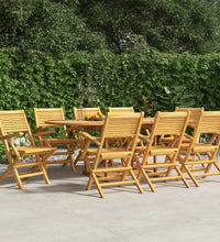 Gartenstühle 8 Stk. Klappbar 55x62x90 cm Massivholz Teak