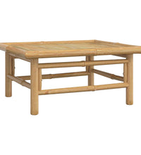 7-tlg. Garten-Lounge-Set mit Taupe Kissen Bambus