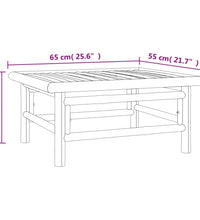10-tlg. Garten-Lounge-Set mit Grünen Kissen Bambus
