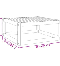 11-tlg. Garten-Lounge-Set mit Taupe Kissen Massivholz