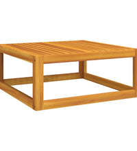 7-tlg. Garten-Lounge-Set mit Hellgrauen Kissen Massivholz