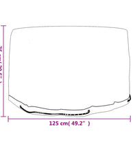 Gartenmöbel-Abdeckungen 2 Stk. 6 Ösen Ø125x75 cm Rund