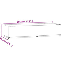 Abdeckungen für Sonnenliegen 2 Stk. 12 Ösen 205x75x40 cm