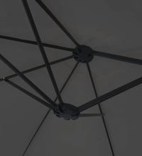 Doppelsonnenschirm Anthrazit 449x245 cm