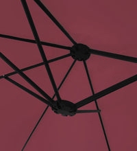 Doppelsonnenschirm Bordeauxrot 449x245 cm