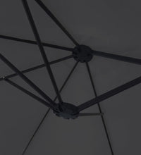 Doppelsonnenschirm Schwarz 449x245 cm