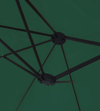 Doppelsonnenschirm mit LEDs Grün 449x245 cm