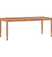 Garten-Esstisch 200x90x75 cm Massivholz Teak