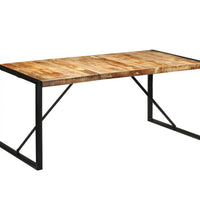 Esstisch 175x90x76 cm Raues Massivholz Mango