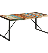 Esstisch 175x90x76 cm Altholz Massiv