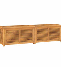 Gartenbox mit Beutel 200x50x55 cm Massivholz Teak