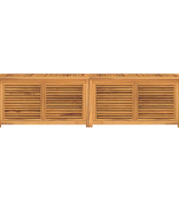 Gartenbox mit Beutel 200x50x55 cm Massivholz Teak