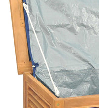 Gartenbox mit Beutel 200x50x55 cm Massivholz Teak