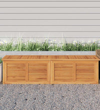 Gartenbox mit Beutel 200x50x55 cm Massivholz Teak