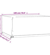 Gartenmöbel-Abdeckung 8 Ösen 180x135x80 cm Rechteckig