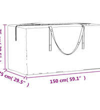 Aufbewahrungstasche für Gartenkissen 150x75x75 cm Polyethylen