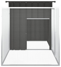 Kaninchenkäfig Anthrazit 200x91x100 cm Verzinkter Stahl
