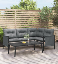 Garten Couchtisch Anthrazit 110x55x35cm Stahl