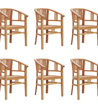 7-tlg. Garten-Essgruppe Massivholz Teak