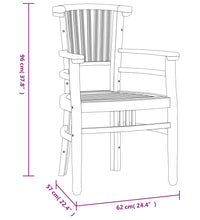 7-tlg. Garten-Essgruppe Massivholz Teak