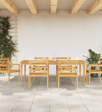 7-tlg. Garten-Essgruppe Massivholz Teak